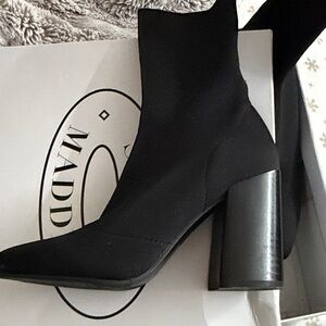 Steve Madden Sleek Black Trent Heeled Boots